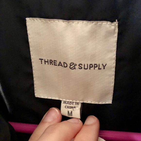 Thread & Supply Navy Quilted Vest NWOT - Picture 4 of 7